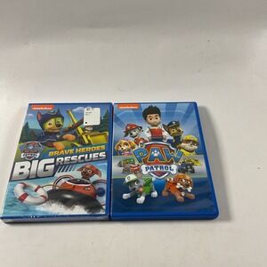 Paw Patrol & Paw Patrol Big Brave Heroes Rescues! (DVD)s lot of 2